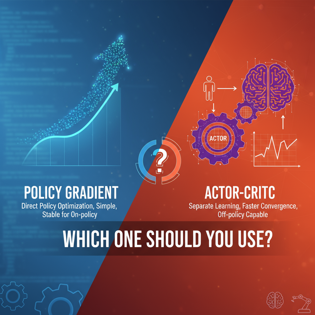 Policy Gradient vs Actor-Critic
